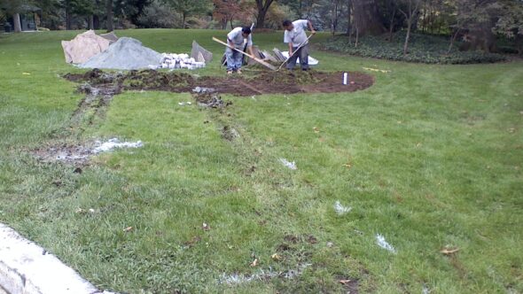 Vice President's Family Heritage Garden Progress Photo