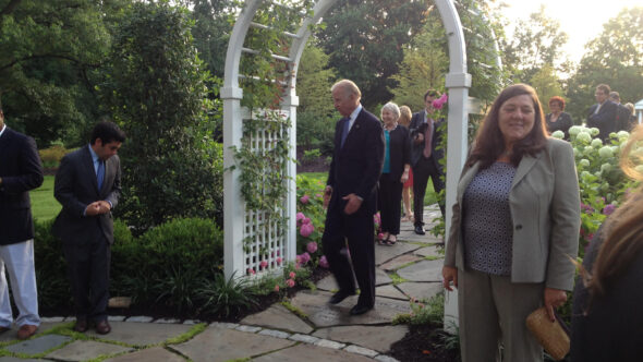 Then Vice President Biden walking through new Arbor