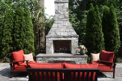 Dahut Residence Stone Fireplace