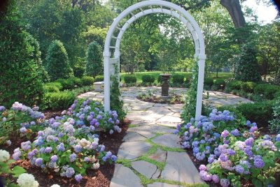 Vice President's Family Heritage Garden Arbor and Fountain
